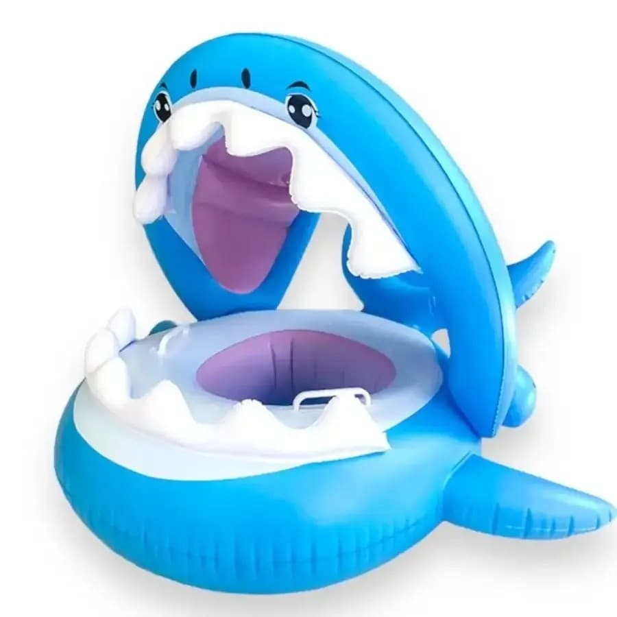 Boia de Natação, Boia Inflável Infantil Fofa, Boia Inflável Espessa para Piscina com Toldo para Praia, Boias Infláveis,