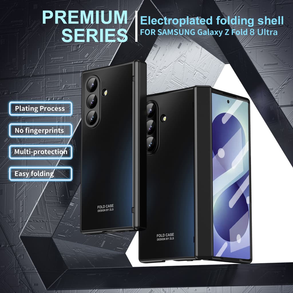 Dobradiça De Moldura De Revestimento HD Clear PC Full Protect Phone Case Para Samsung Galaxy Z Fold 8 Wide Fold8 Ultra F