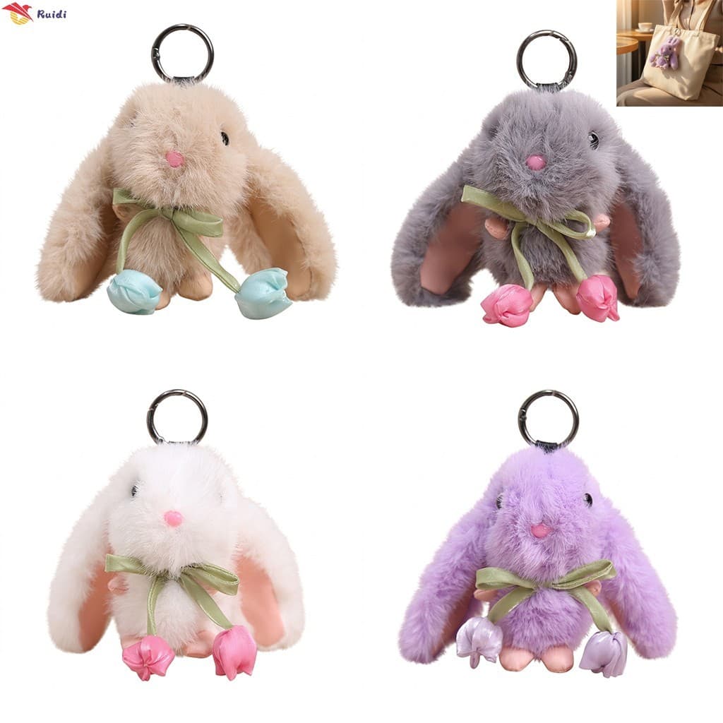 Chaveiro De Coelho Fofo Tulipa Pelúcia Desenho Animado Design Bolsa Decoração
