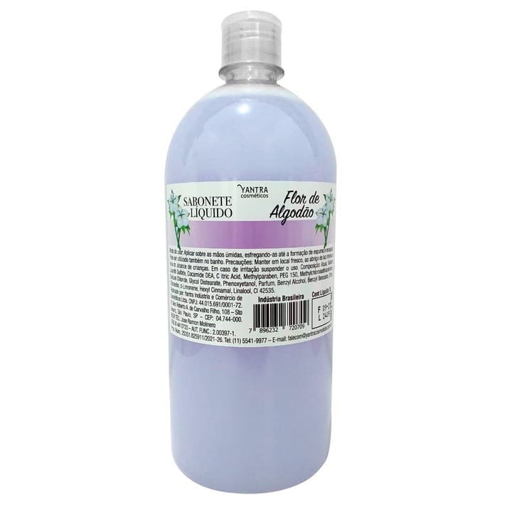 Sabonete Liquido Flor de Algodão - 1 Litro Yantra