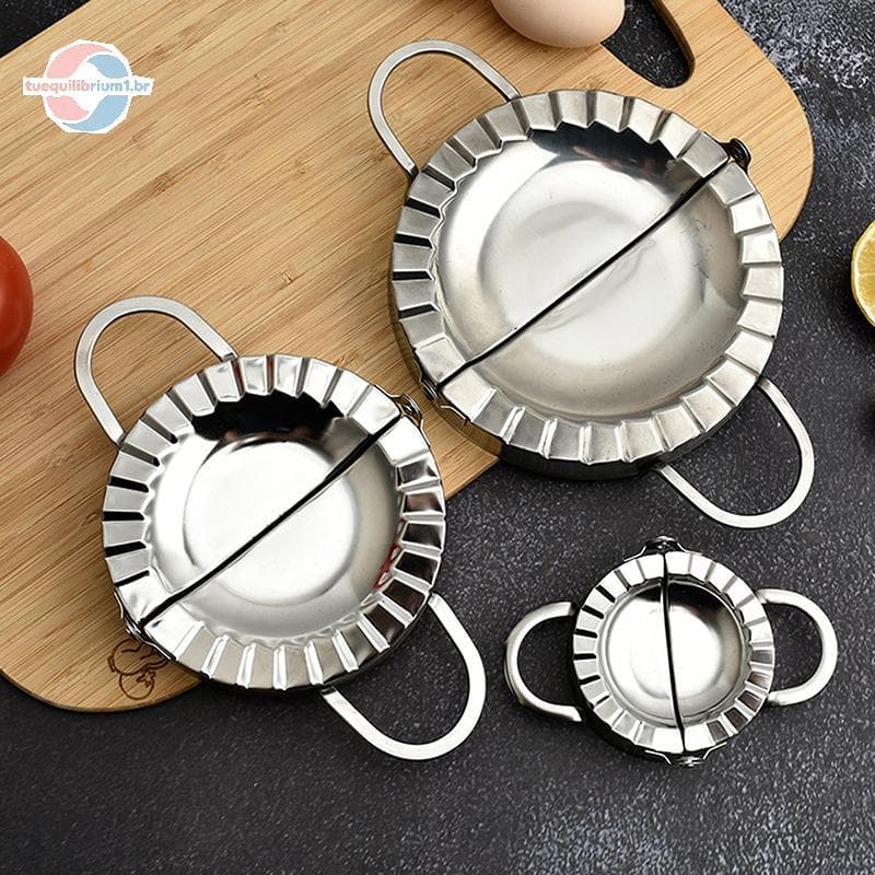 tue Aço Inoxidável Bolinho Fabricante De Pele Molde Ravioli Imprensa Torta Fazendo Envoltório Pastelaria Acessórios Cozi