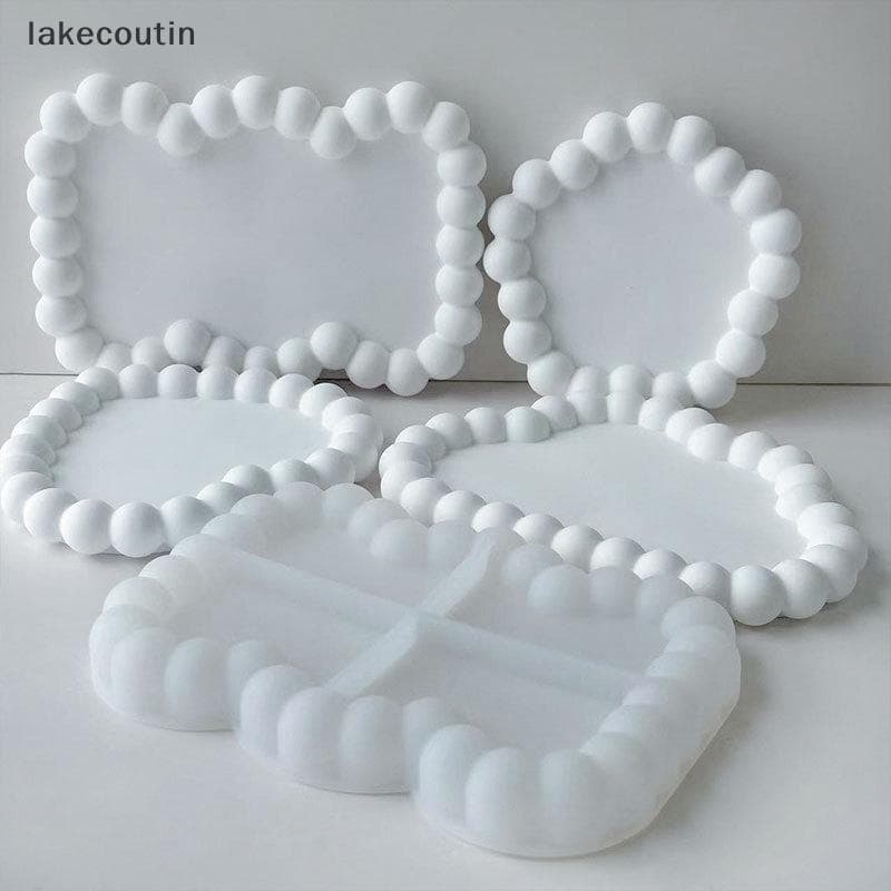 la Bolha Bandeja De Armazenamento Molde Silicone DIY Resina Gesso Presente Fundição Redonda Nuvem Coração Forma Coaster