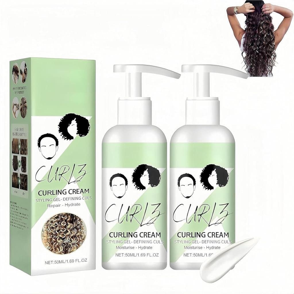 Creme Modelador para Cabelos Cacheados, Controla o Frizz, Creme Hidratante para Cabelos Cacheados, Gel Modelador Profiss
