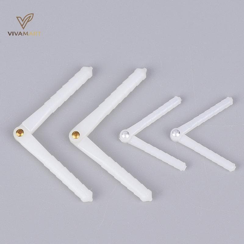 Vivamart 10 Peças De Diâmetro 2.5 Mm 4.5 Dobradiça De Pino De Plástico Para Modelo De Avião RC Acessórios De