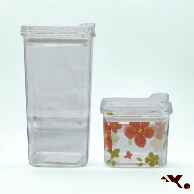 Pote Hermético com Alta Vedação em Dois Tamanhos para Biscoitos e Mantimentos