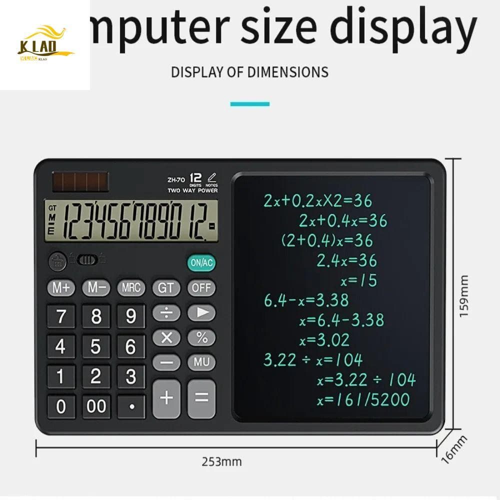 Calculadoras De Função KLAOSD Com Tablet , Calculadora Científica 2 Em 1 Apagável , Bloco De Desenho LCD Para Escritório