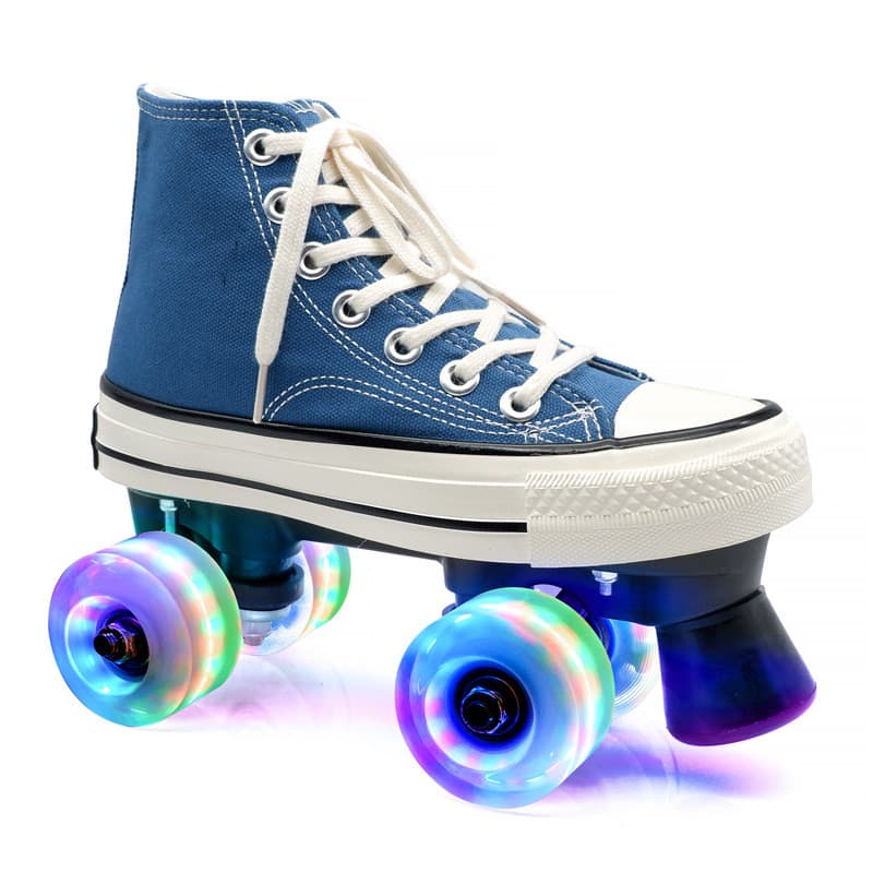 Patins de rolo de fileira dupla, patins de lona clássicos de alta qualidade, patins de quatro rodas, adultos, meninos, m