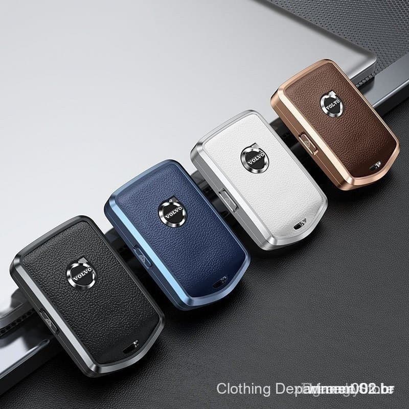 Capa de Couro para Chave de Carro, Volvo XC60 XC40 XC90 S90 V60 S60 V90 2010-2022, Acessórios para Chaveiro OANQ