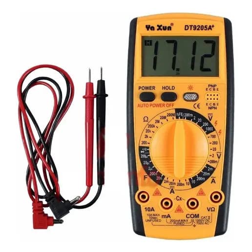 Multímetro Digital Capacímetro Yaxun Yx-9205a+ 1000v 10a