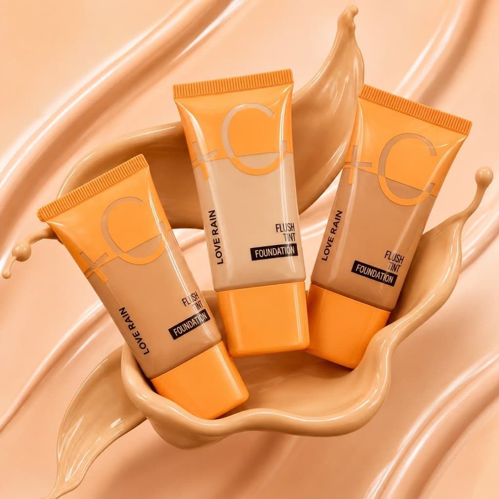 Base Líquida Love Rain Vitamina C 3 Cores LR-F2025 Maquiagem