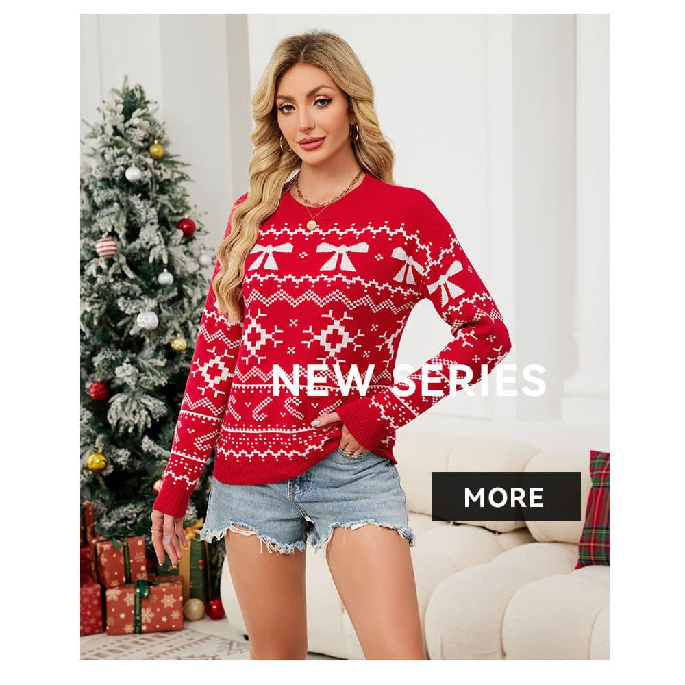 Outono Feminino Cortado , Inverno , Suéter De Natal , Elemento De Floco De Neve Malha casual De Manga Comprida , Jaqueta