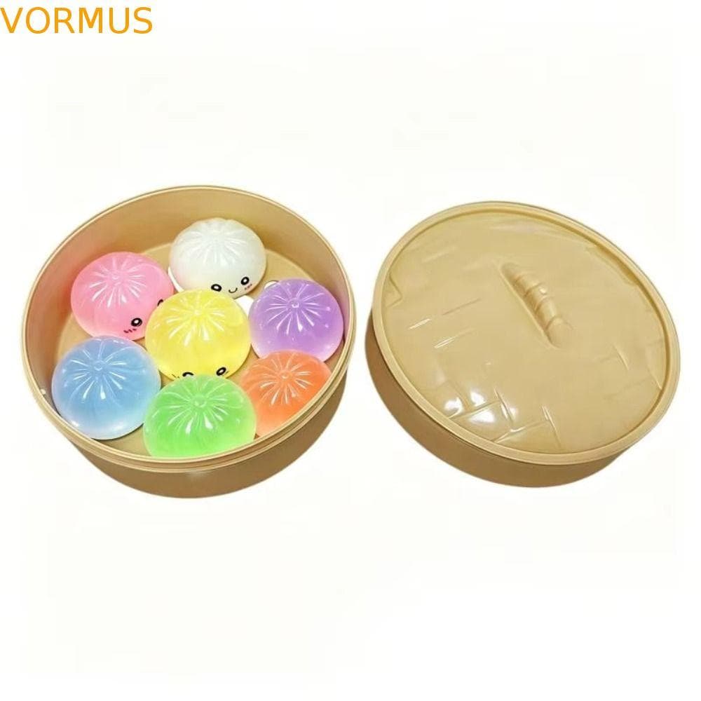 Bolinhos Moles , Macios E Fofos Com Pão De Cristal Mole A Vapor , Brinquedo Sensorial Espremível Em Forma De Comida