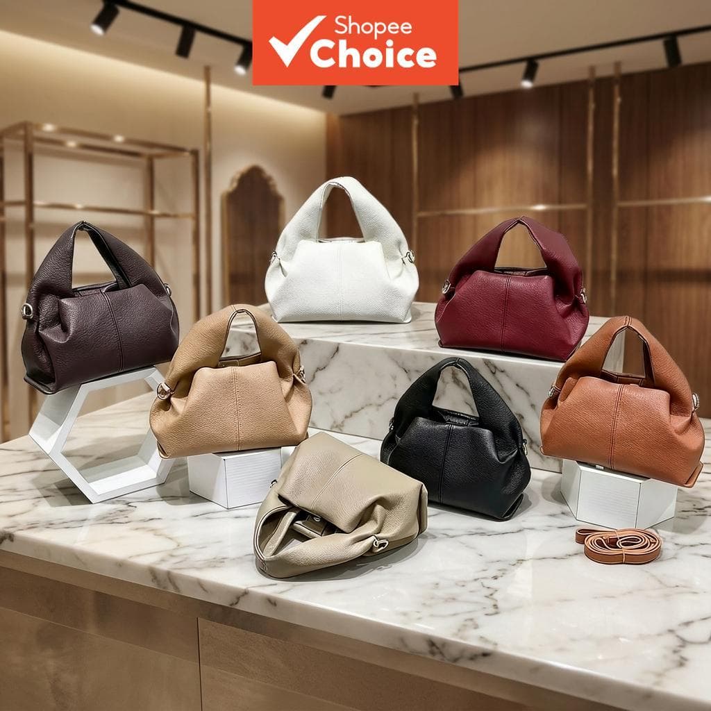 Bolsa hobo de couro PU granulado macio para mulheres, bolsa tiracolo minimalista com alça de corpo removível, bolsa de
