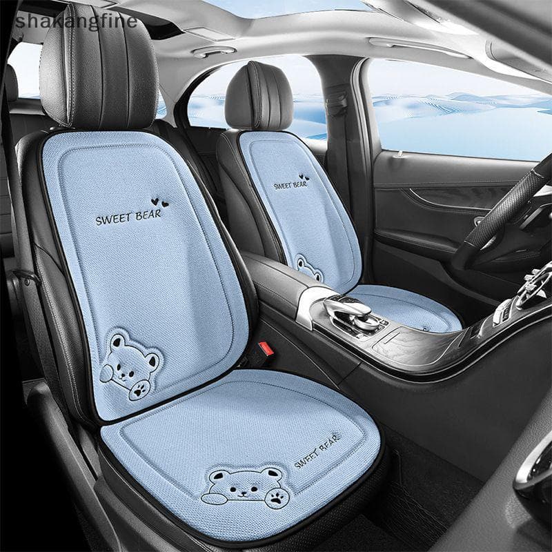 SHBR 1 Unidade Respirável Desenho Animado Urso Capa De Assento De Carro Almofada Antiderrapante Para Proteção Feminina M