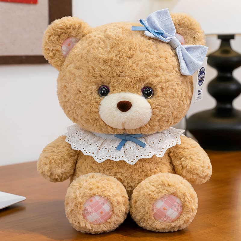 LumiTots novo estilo urso de pelúcia pequeno urso boneca bonito moda brinquedo de pelúcia casal boneca presente aniversá