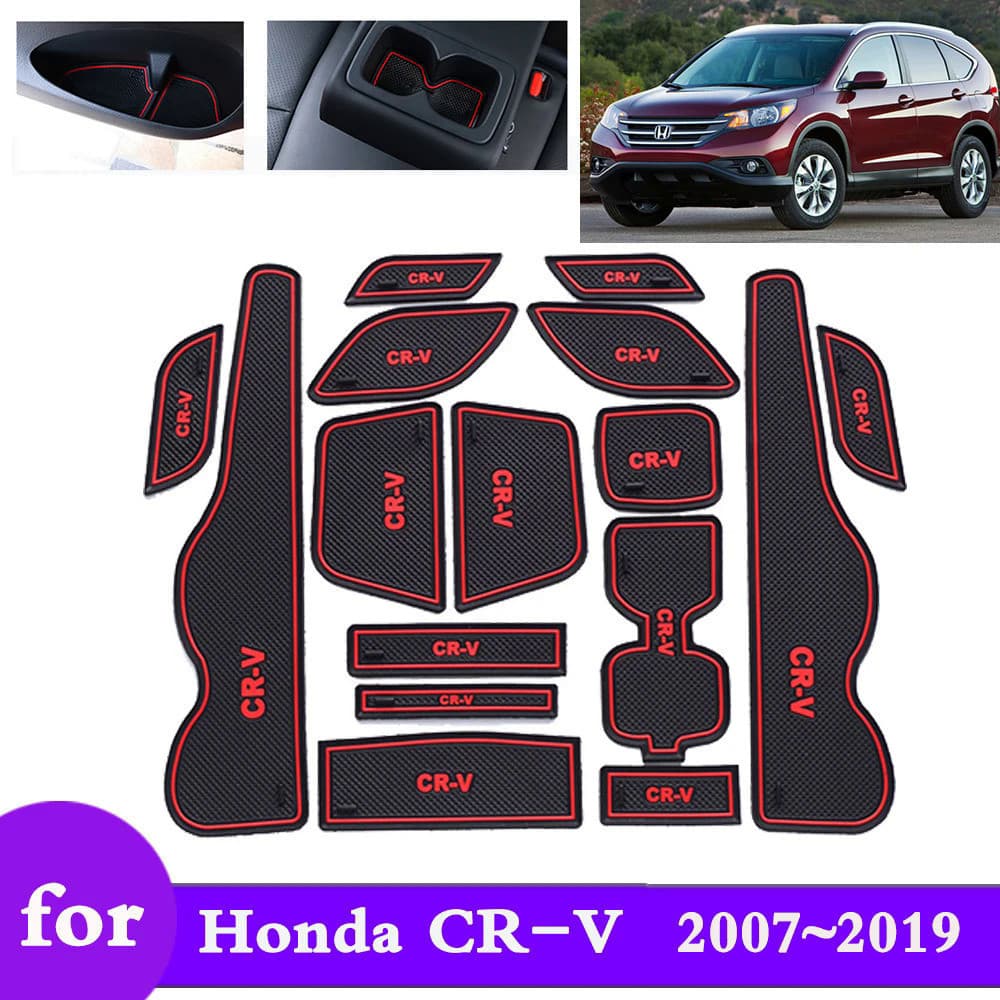 Tapete de Borracha Antiderrapante para Carro Honda CRV CR-V 2007 2008 2009 2010 2011 2012 2013 2014 2015 2016 2017 2018