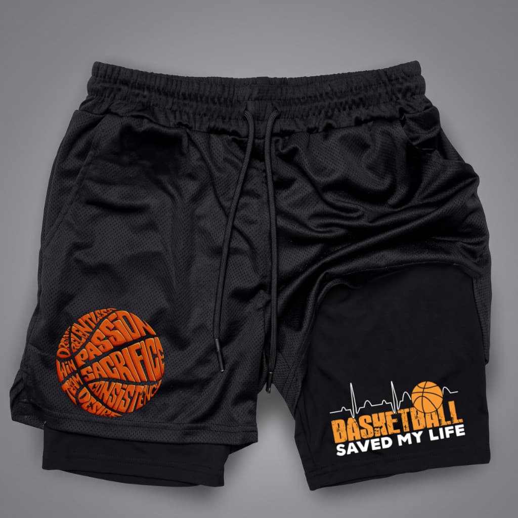 Short 2 em 1 Basquete Dry Fit Masculino