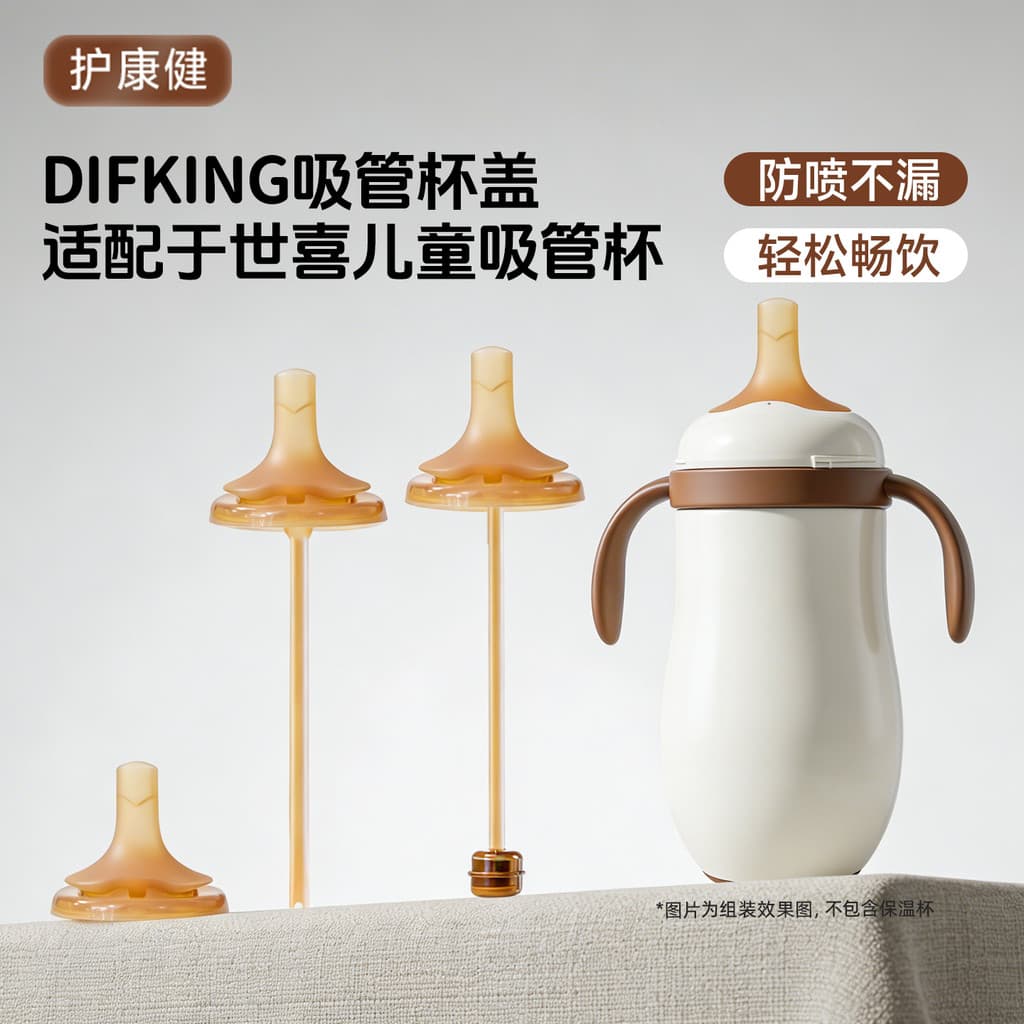 Bico DIFKING adequado para Shixi pequena idade mensal copo térmico acessórios modificado direto beber palha bico bola de