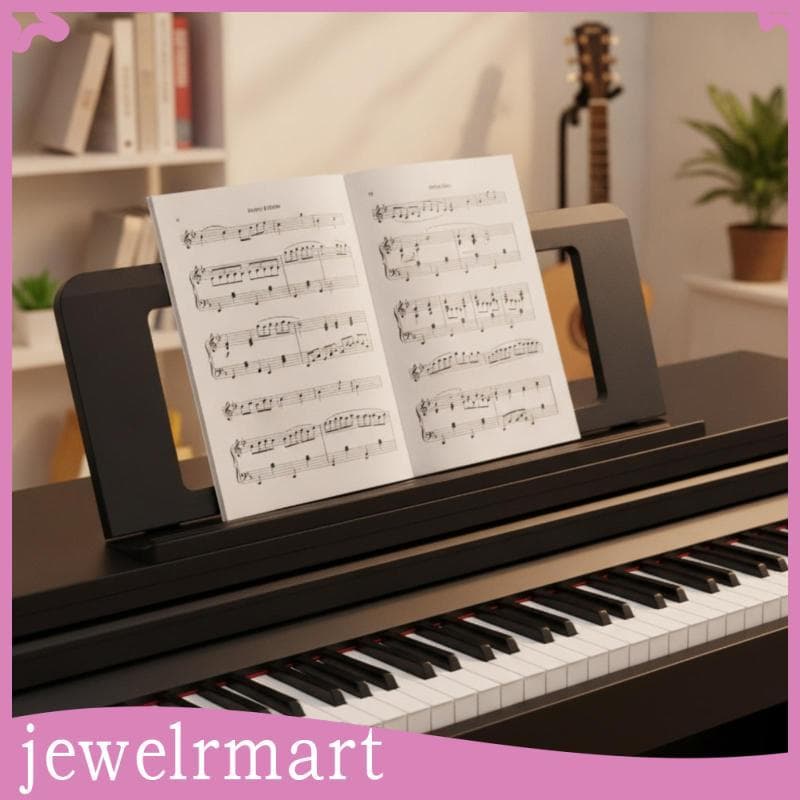 [Jewelrmart] Descanso De Música Para Piano Digital Compatível Suporte Teclado Resistente Retangular Leve Palco