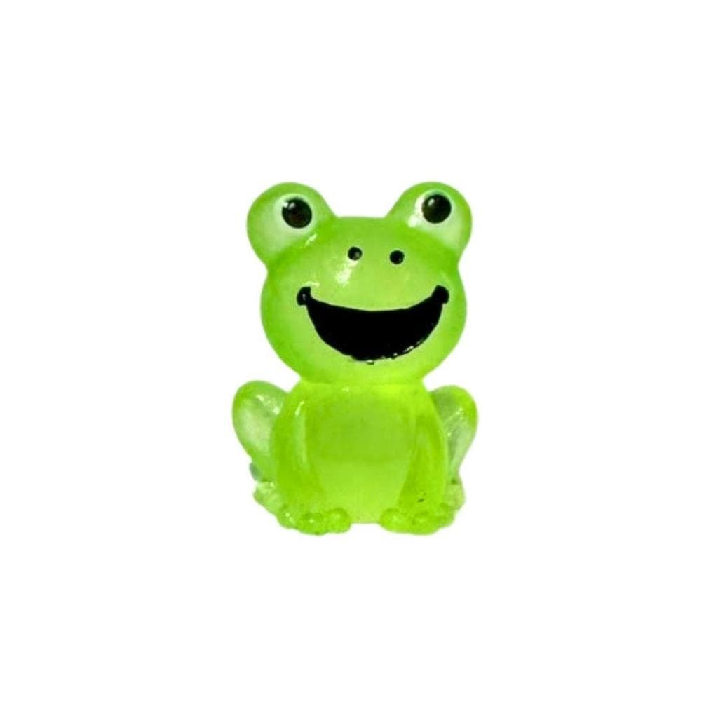Sapo Verde Sorridente Mini 2cm Decoração Aquario Mini Jardim