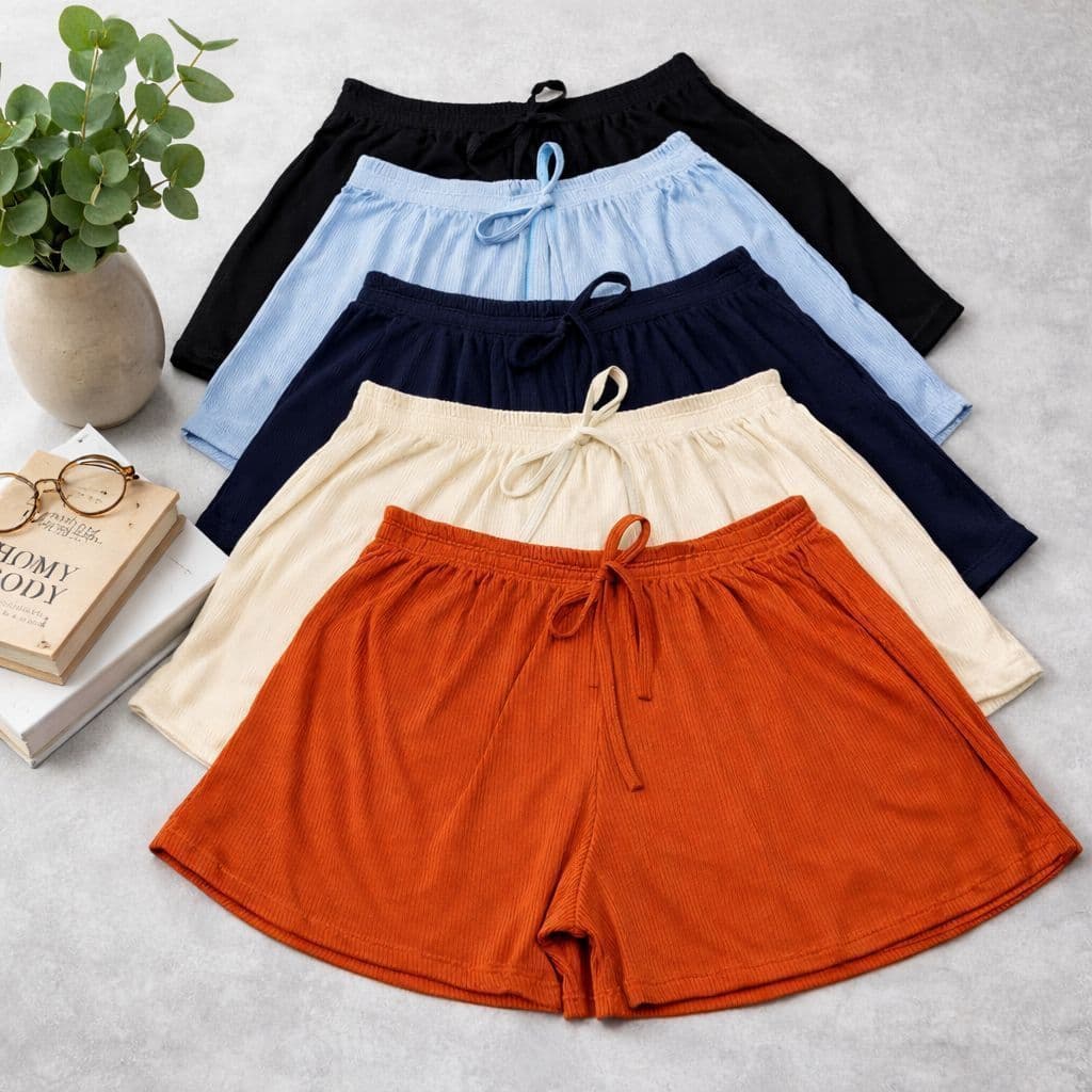 Short Canelado Bermuda Feminino Plus Casual Soltinho Leve Confortável Varias Cores |3796| Oferta