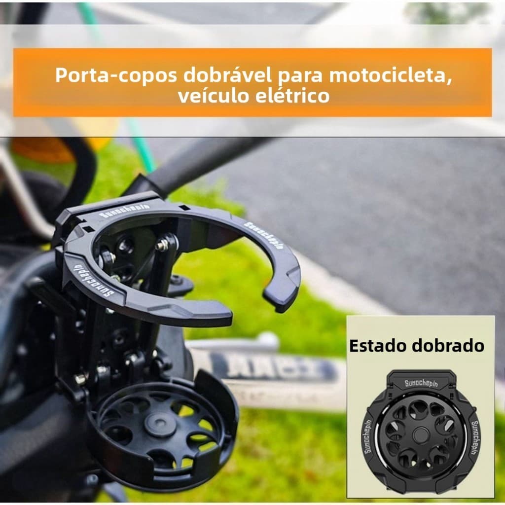 Suportes universais para copos e garrafas para motocicletas e bicicletas – suportes para bebidas para patinetes elétrico