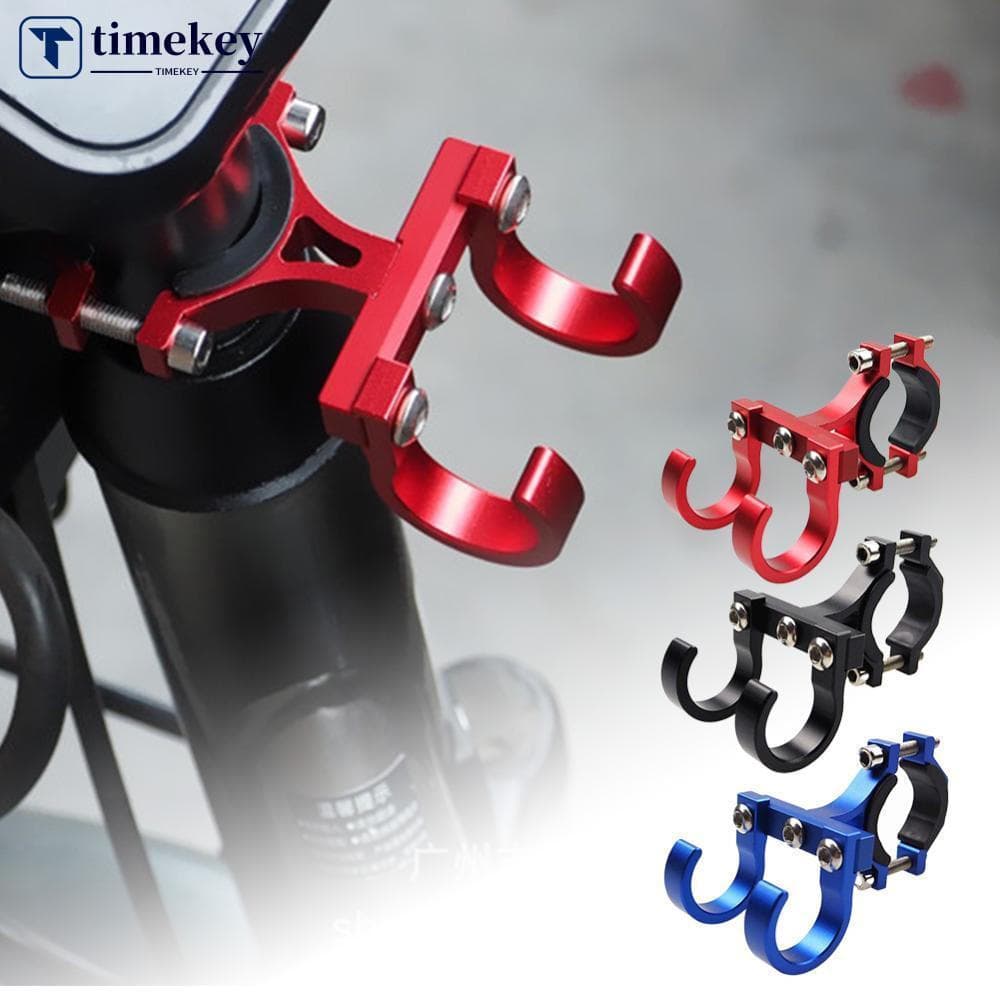 TIMEKEY Scooter Elétrico Duplo Ganchos De Metal Simples Prateleira Da Bicicleta Tubo Armazenamento Cabide Fivela Ebikes