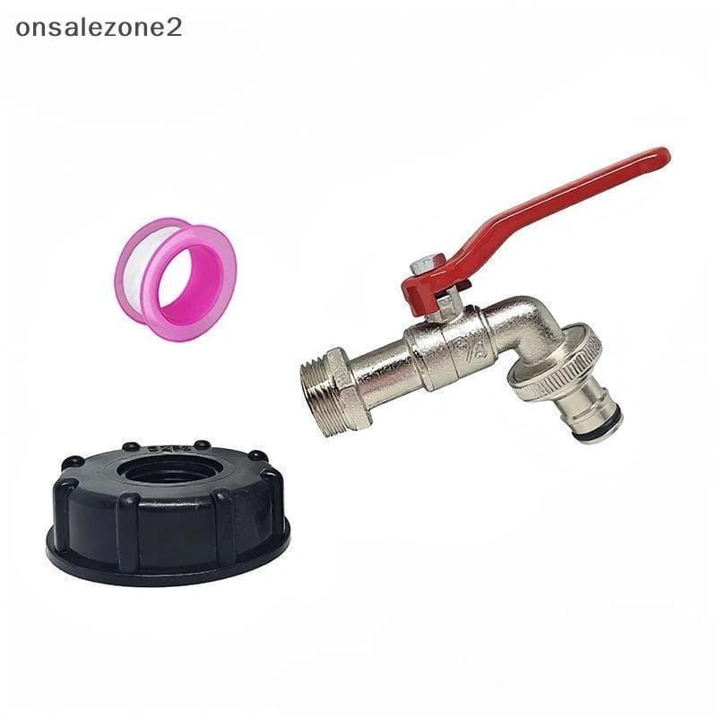 Adaptador De Mangueira Para Torneira De Tanque ONS IBC , Latão Resistente , 1 Conjunto Com Fita De Vedação Gratuita Tran
