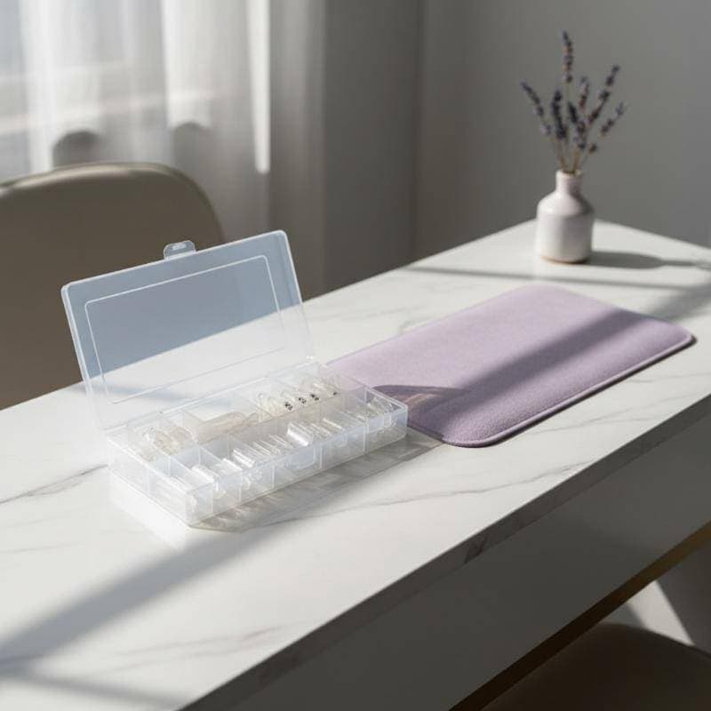 TB-Nail 280 Unidades De Linha Francesa Interna Sanduíche De Unhas Formas Duplas Moldes Duráveis De Extensão Para Present
