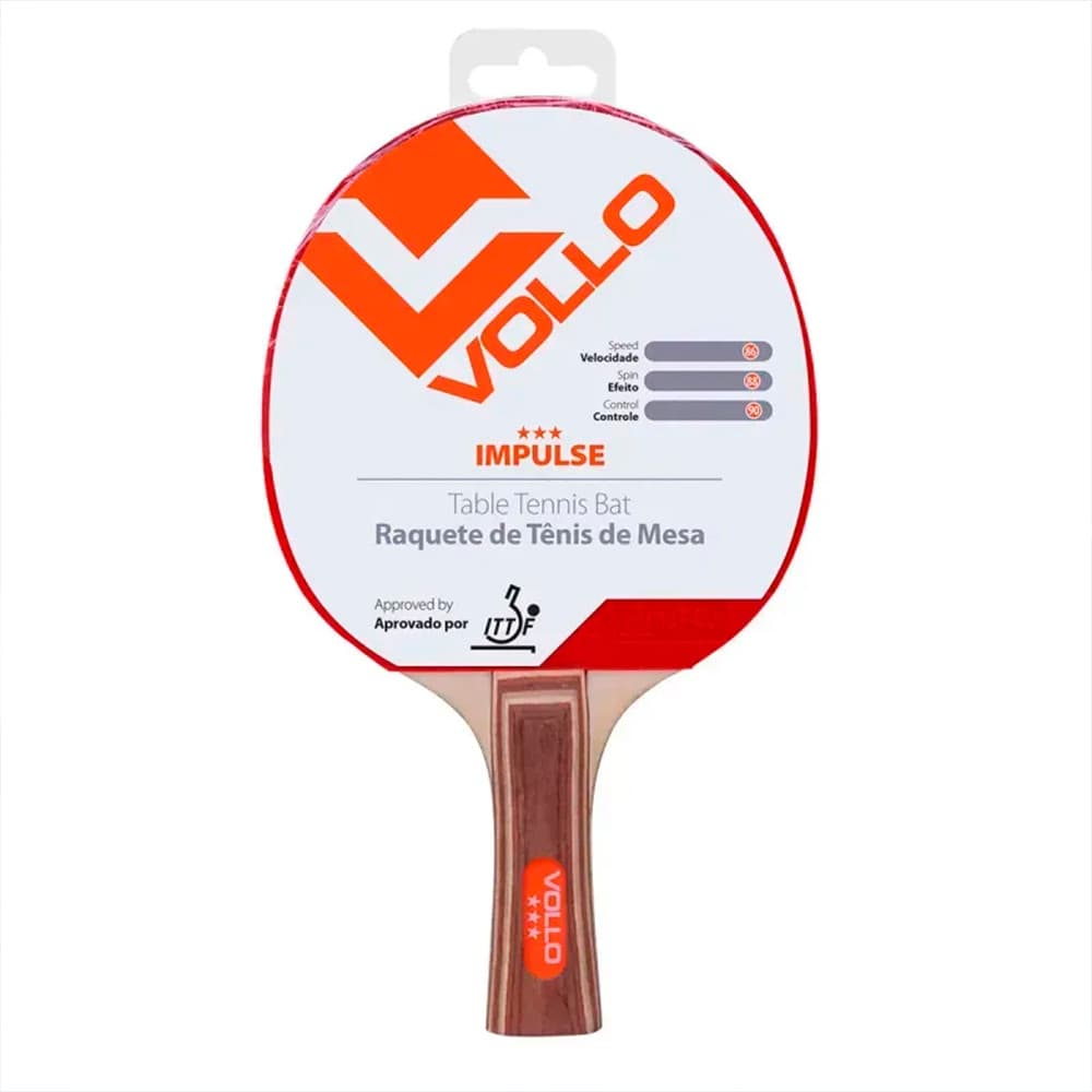 Raquete Tênis de Mesa Ping Pong Impulse ITTF Vollo