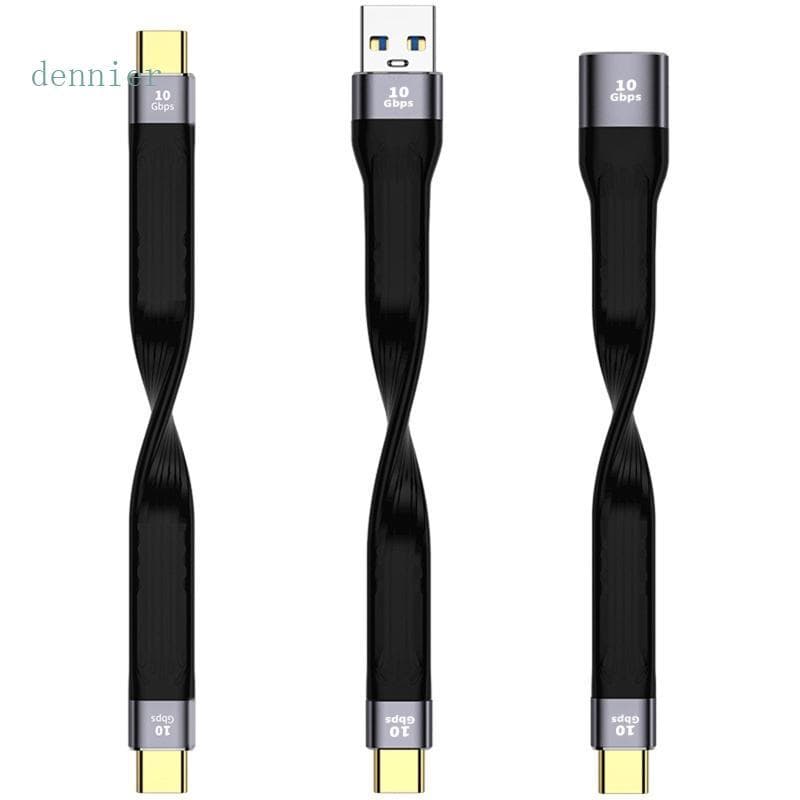 Den Ultra USB C Para-Fêmea Carregador Rápido Sincronização 10gbps Tablet Móvel