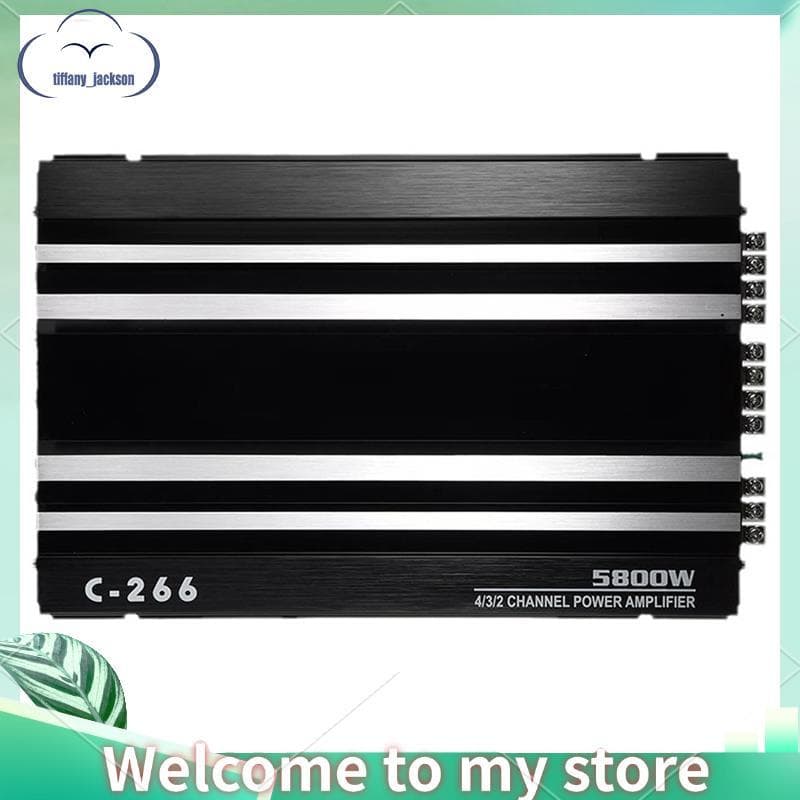 Amplificador De Áudio Para Carro De 4 Canais 5800W Alta Potência 12V Ultrafino De Quatro Vias Ferramentas Classe A/B