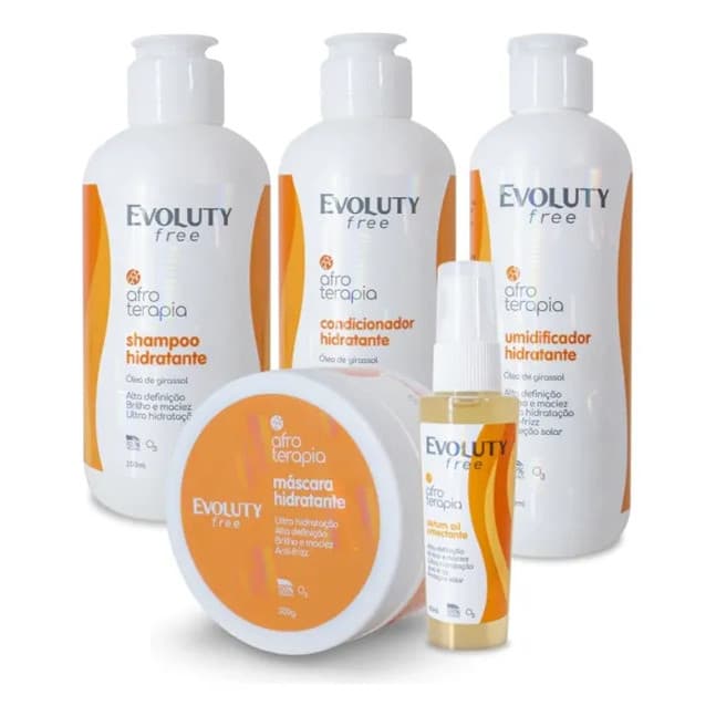 Combo Afroterapia Evoluty Free Poderosos (5 Produtos)