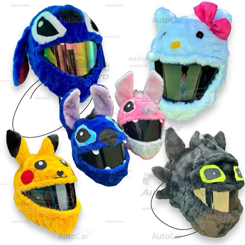 Forro de Capacete de Motocicleta Artesanal, Espesso e Fofo, Estilo Anime, Forro de Capacete de Crochê, Forro de Capacete
