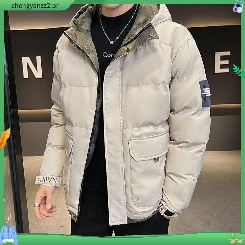 Jaqueta acolchoada de inverno grossa acolchoada jaqueta masculina novo estilo na moda jaqueta Casual juventude jaqueta n