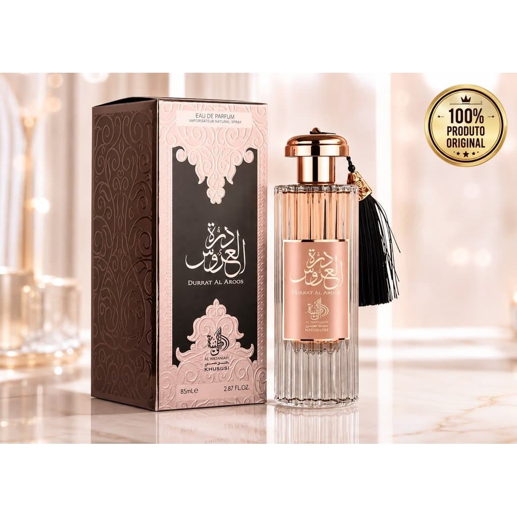 **Perfume Árabe Durrat Al Aroos Al Wataniah Khususi 85ml Feminino Original**