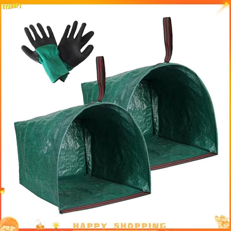 Brj32pack Sacos De Jardim De 72 Galões , Gramado Tipo Pá Com Luvas De Jardinagem Folhas Para Detritos De Quintal
