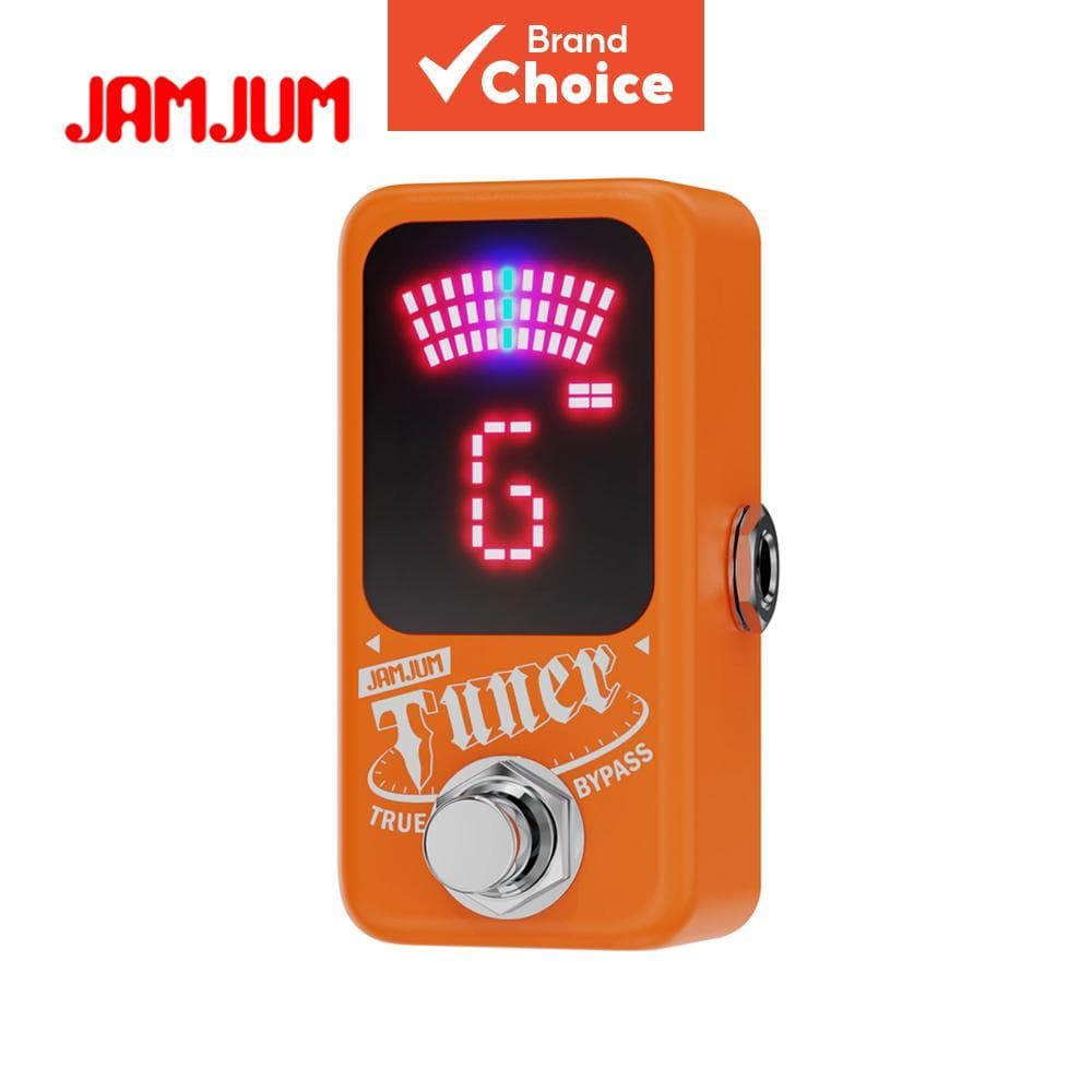 JAMJUM Pedal De Efeitos Para Afinador De Baixo E Guitarra , Ajuste Silencioso , True Bypass DC9V USB 5V , Mini Com Tela