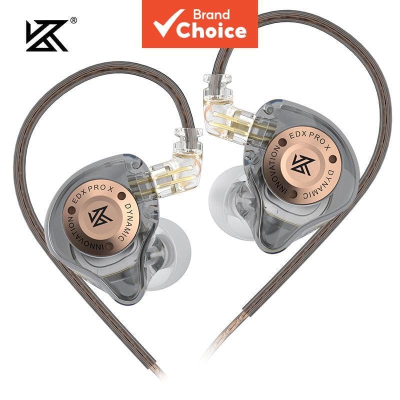 Fones de ouvido intra-auriculares KZ EDX Pro, com dois drivers dinâmicos, monitor auditivo intra-auricular, fones de