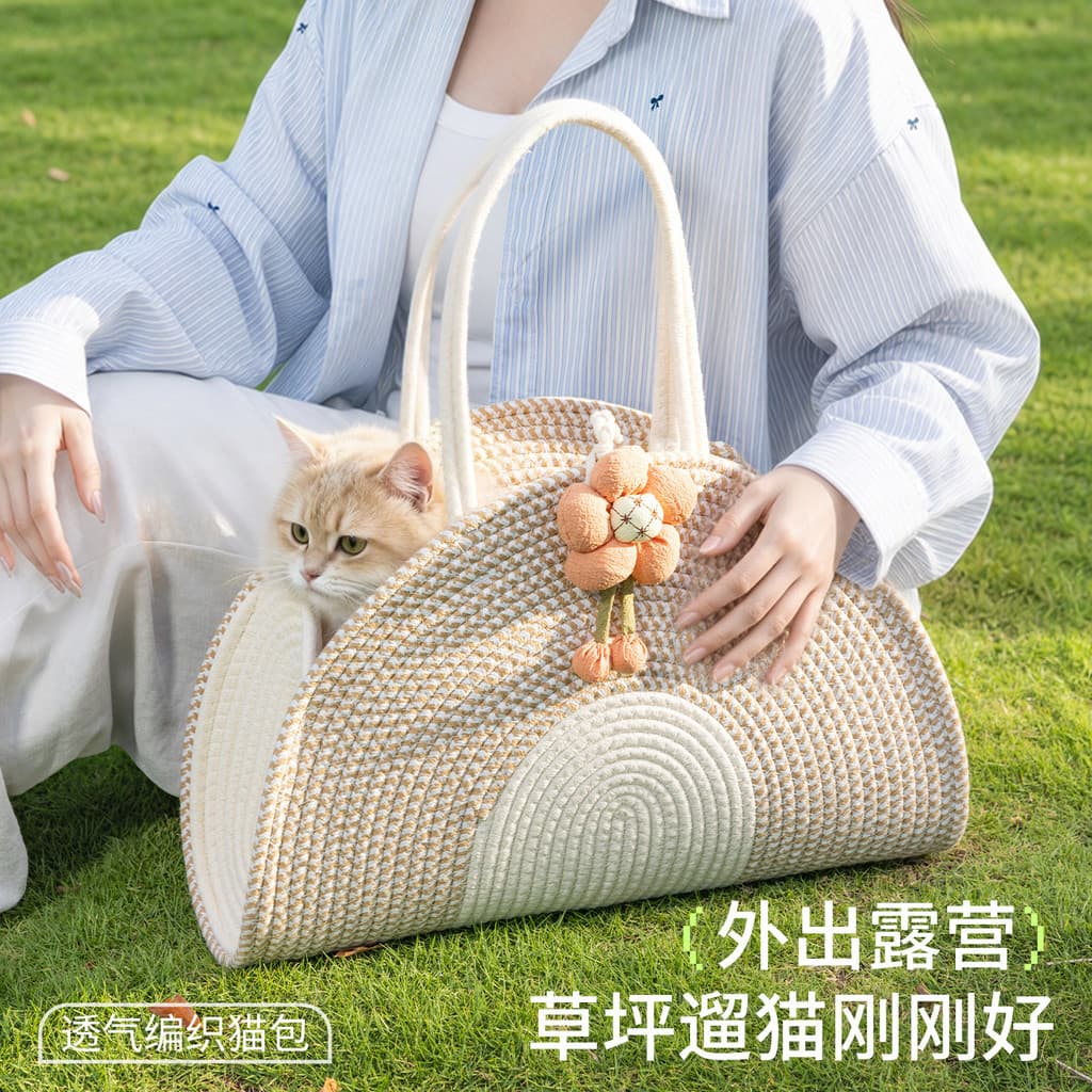 Saco de gato passeio portátil leve portátil bolsa de ombro gato outing saco grande capacidade saco para animais de estim