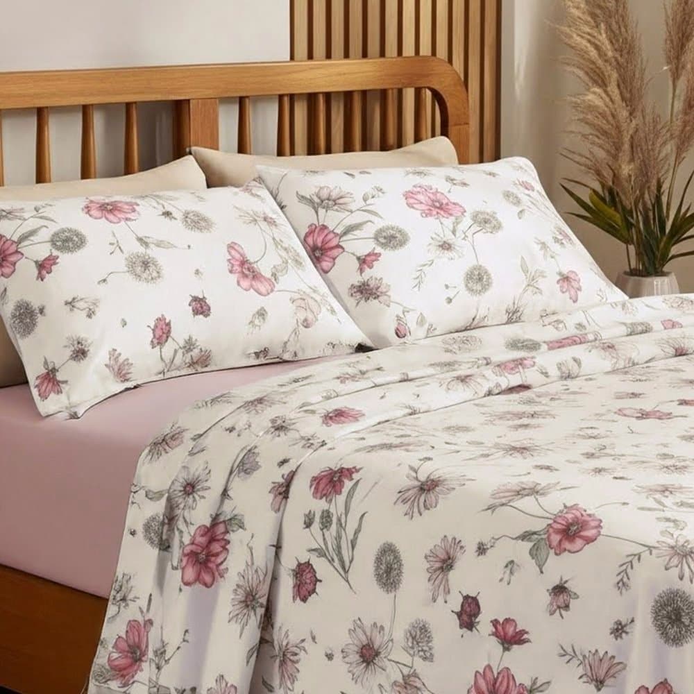 Jogo de Cama King em Malha Topmalha 100% Algodão Premium com Elástico