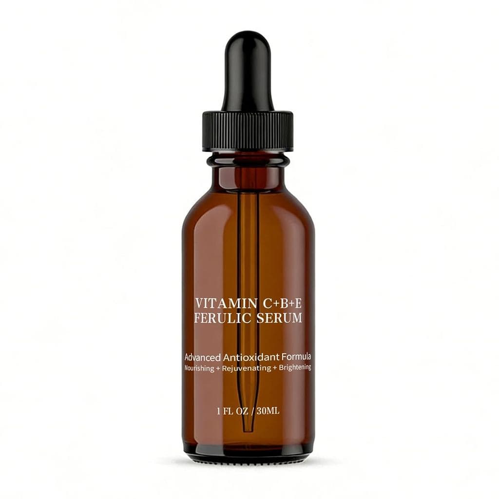 Sérum de Vitamina C, Sérum de Vitamina C, B, E e Ácido Ferúlico, para Todos os Tipos de Pele, 1 Fl Oz
