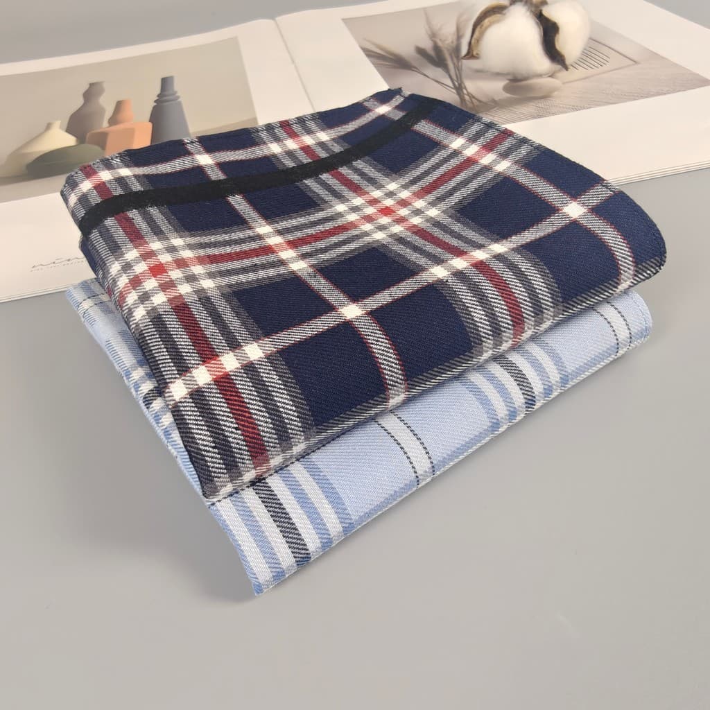 Lenço de algodão macio penteado clássico listrado confortável toque absorver água destaque sabor acessórios portáteis