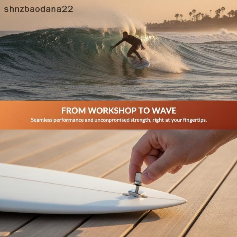 [Shnzd] Parafuso De Barbatana Traseira De Prancha De Surf Antiferrugem M4 1 Peça De Substituição De Aço Inoxidável Para