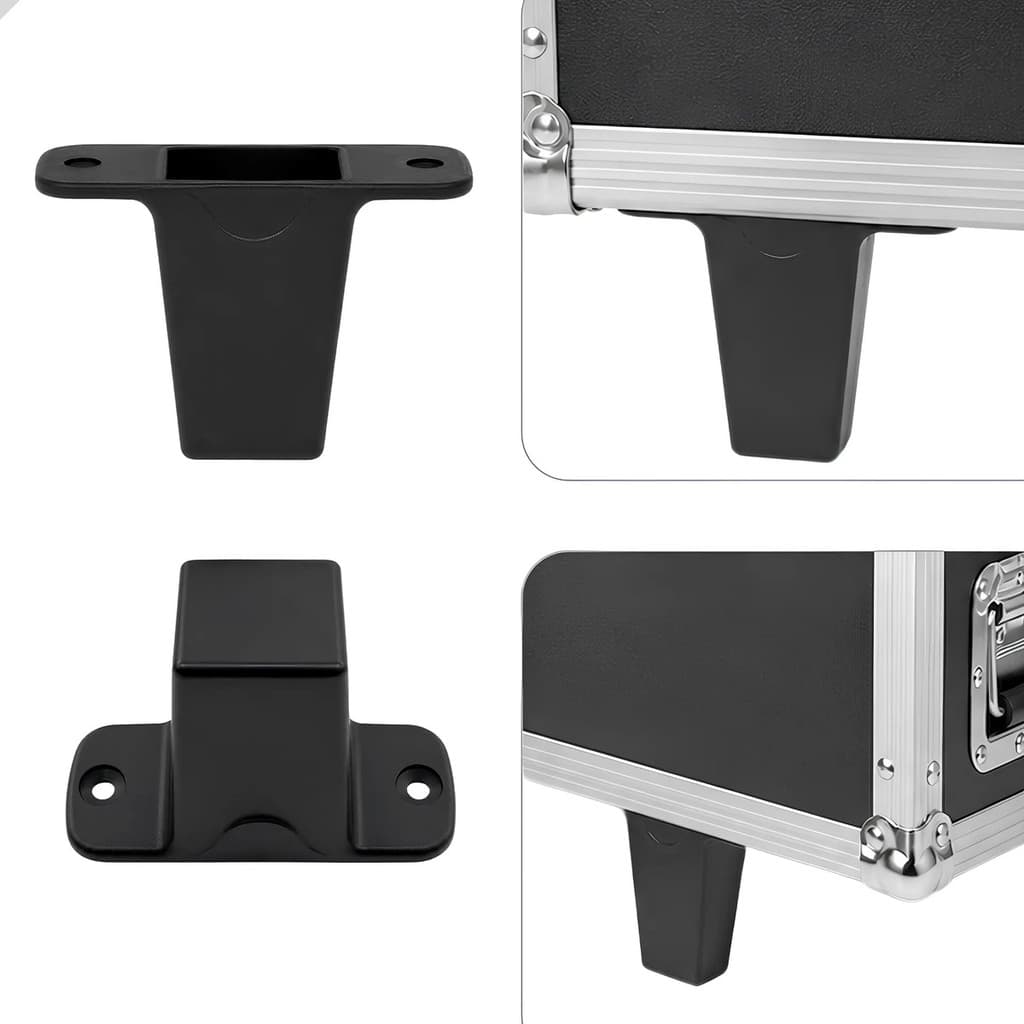 Kit 2 Pé Para Case Mala Maleta Pezinho Alto Reforçado Premium