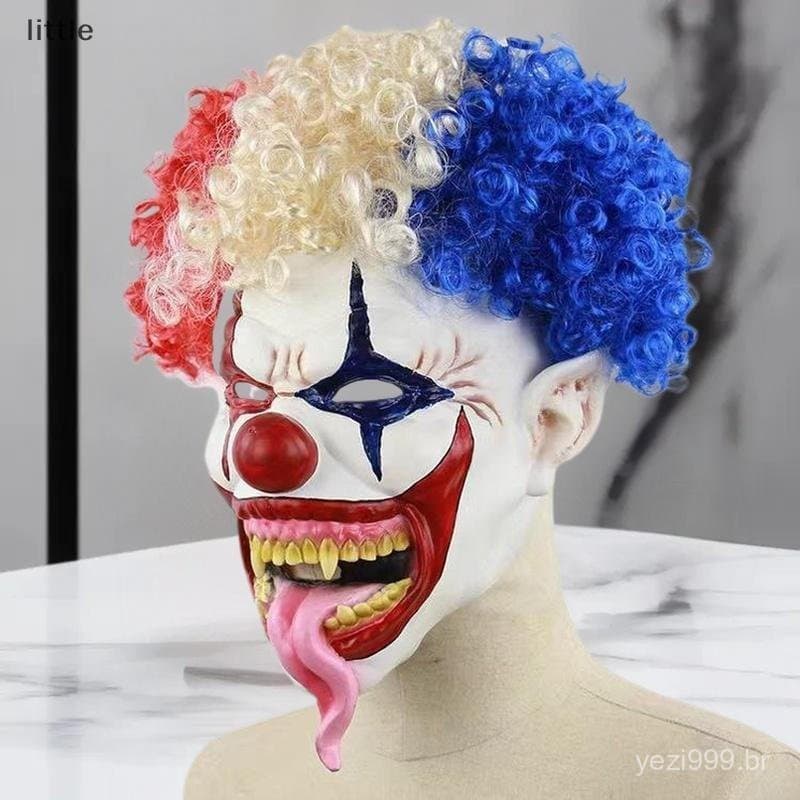 [FSP] Halloween Várias Máscaras De Palhaço Cosplay Máscara De Festa Látex Capacete NPC Engraçado Prank Scare Chapelaria