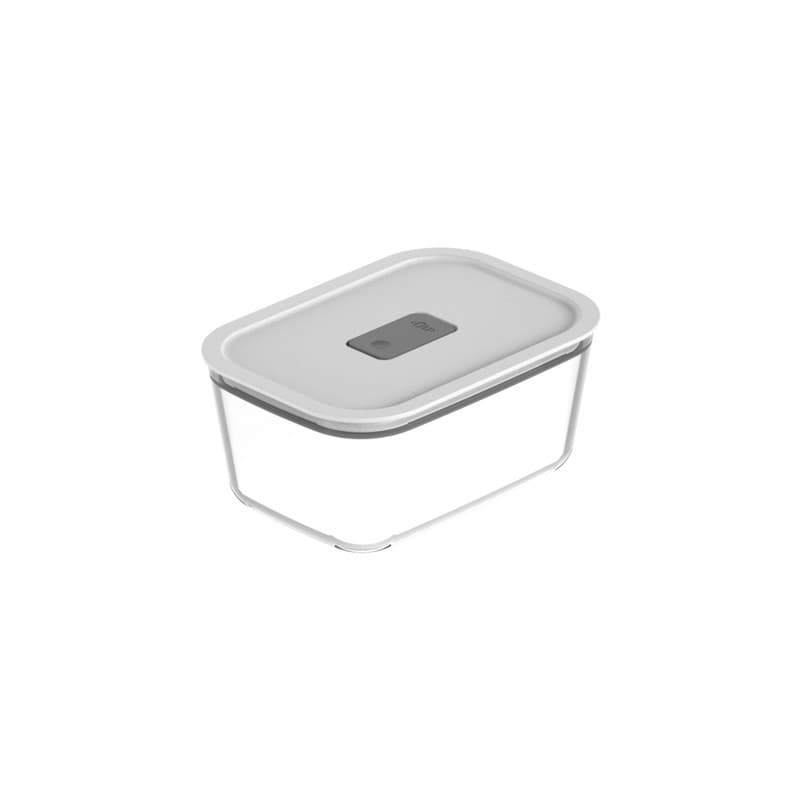 Pote Hermético de Vidro Retangular 1,2 Litros Refratário Marmita Fresh Lock Ou