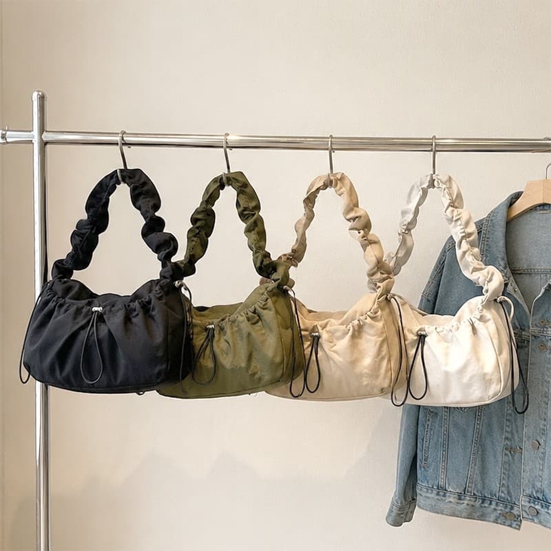 Bolsa Feminina Vintage Casual de Ombro e Transversal Grande em Lona para Dia a Dia