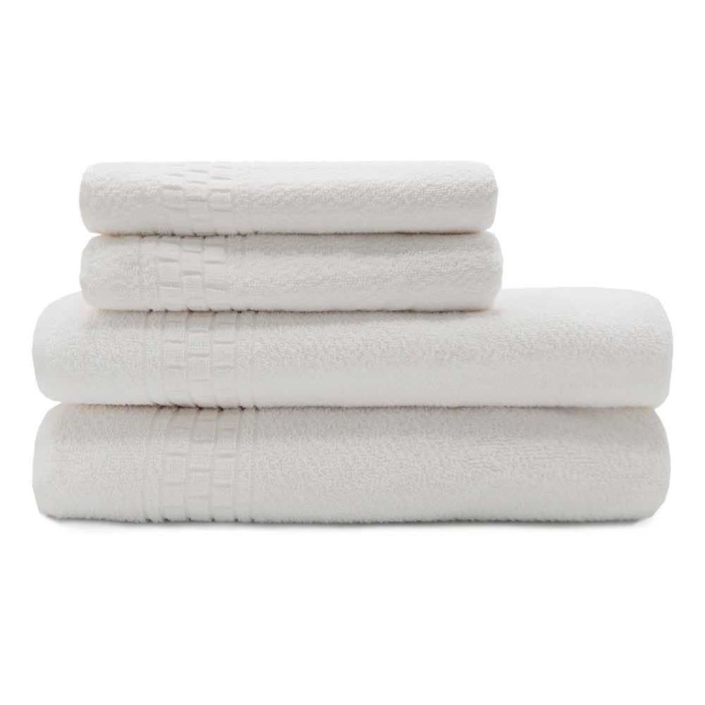 Jogo de Toalhas 4 Peças Hotel Deluxe Appel Home - Branco