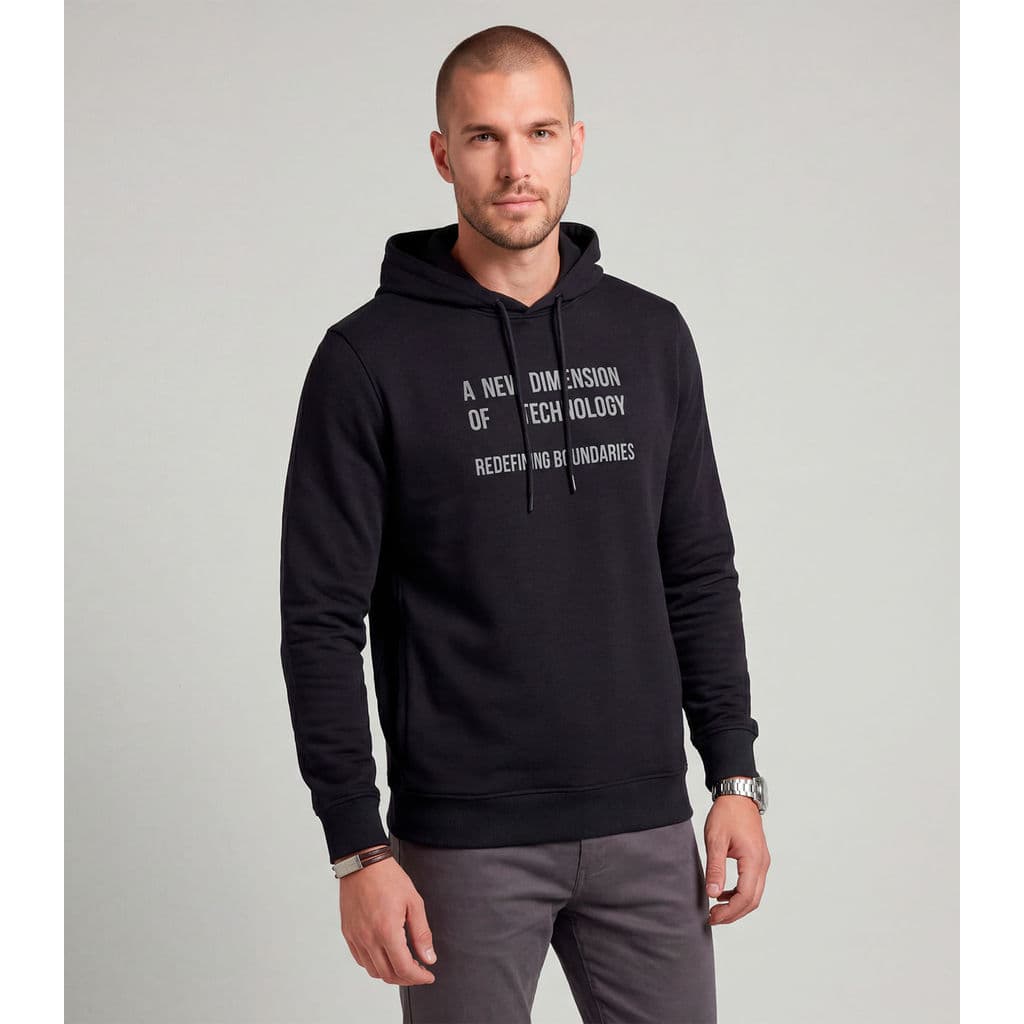 Moletom Masculino Moletom Com Capuz Diametro Preto